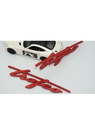 Dk Tuning Maserati Trofeo Çamurluk Kırmızı Yazı Logo Amblem