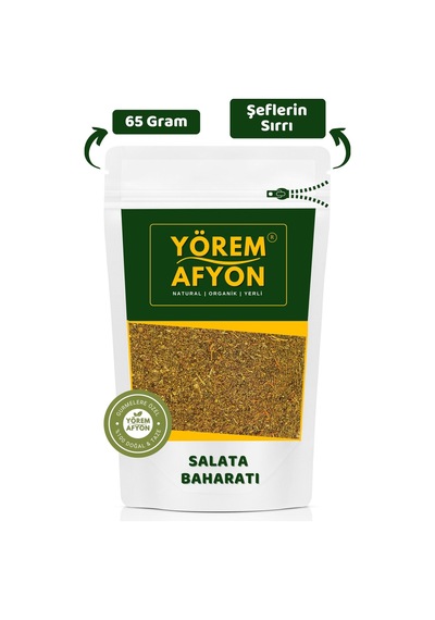 Yörem Afyon Sağlıklı Sofraların Vazgeçilmezi Şef Tariflerin Sırrı Salata Baharatı Karışımı 65gr.