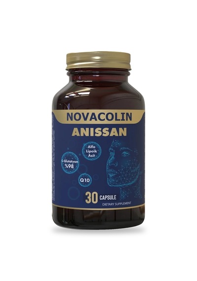 Novacolin Anissan L-glutatyon Alfa Lipoik Asit Q10 30 Kapsül