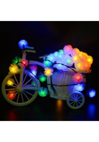 6.5 Metre 30 Led Rgb Çok Renkli Kar Tanesi Güneş Enerjili Su Geçi