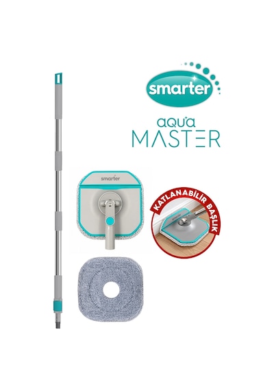 Smarter Aqua Master Sap+ Plate+ Mop Temiz & Kirli Suyu Ayırma Özelliği Otomatik Temizlik Seti Mop
