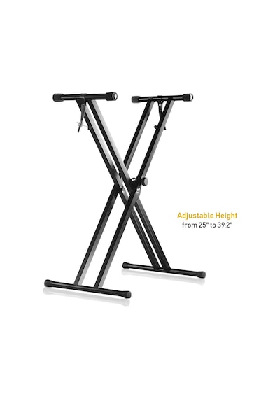 Pro Serisi Ayarlanabilir X Stili Piyano Klavyesi Ağır Hizmet Tipi Premium Stand Çift Destekli Standart