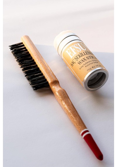 Wax Stick Ve Profesyonel Topuz Fırçası, Saç Sabitleyici, Besleyici Saç Waxı Ve Topuz Fırçası,bebek Saç Sabitleyici Wax