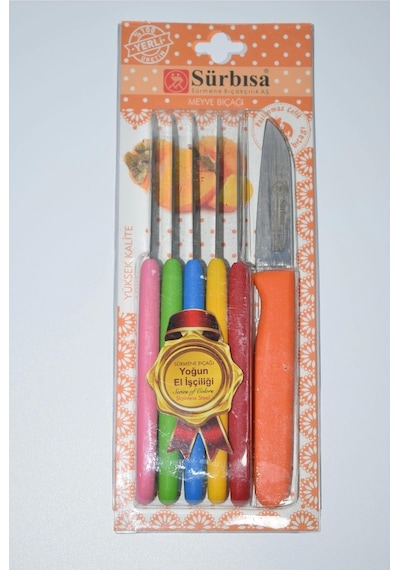 Çaylaravm Sürbısa 061007 Meyve Bıçağı 6 Lı Set Çok Renkli