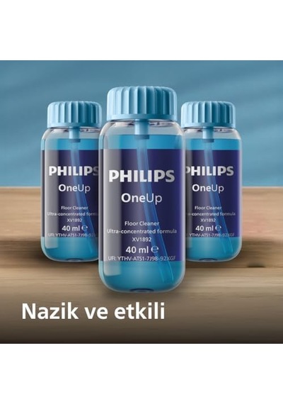 Oneup Zemin Temizleyici Elektrikli Mop Performansını Optimize Eder, Kolay Ve Hassas Dozlama Sağlar, 40 Kullanıma Kadar Ultra Konsantre, 3 Deterjan Şişesini Değiştirir Xv1892/02 1000'li Set Oneup Zemin Temizleyici Elektrikli Mop Performansını Optimize Eder, Kolay Ve Hassas Dozlama Sağlar, 40 Kullanıma Kadar Ultra Konsantre, 3 Deterjan Şişesini Değiştirir Xv1892/02 1000'li Set