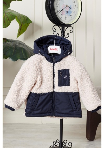 Peluş Bebek Çocuk Mevsimlik Mont 51309 Lacivert