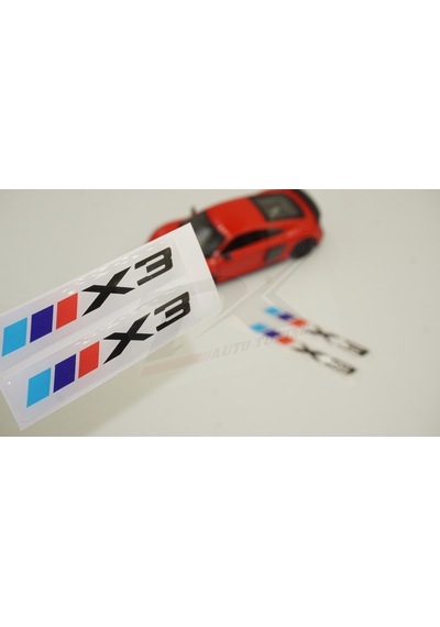 Bmw X3 Logo 3M 3D Damla Silikon Torpido Bagaj Çamurluk Logo Amble