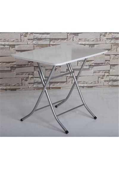Evistro Katlanır Ahşap Mutfak Ve Balkon Masası Beyaz 70X110Cm