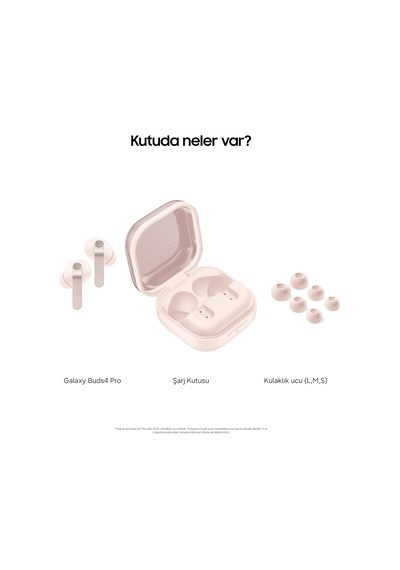 Galaxy Buds4 Pro Bluetooth Kulaklık, Altın, Metal Gövde, 2 Yollu Hoparlör & Çift Amplifikatör, Geliştirilmiş Anc, Adaptif Gürültü Kontrolü