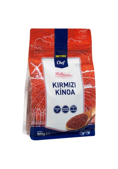 Metro Chef Kırmızı Kinoa 500 G - Yüksek Lifli, Glutensiz, Protein Kaynağı 2'li Ekonomik Paket - Tarı