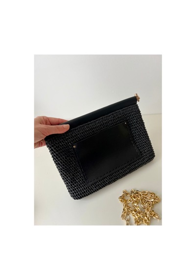 Bolca Emek El Emeği Kadın Hasır Clutch Çanta Siyah - 921765461 Siyah - 921765461 Siyah