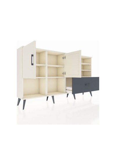 Arges Konsol 7 Raflı Tek Çekmeceli 2 Kapaklı 176x30x99 Aytaşı-aytaşı/antrasit Aytası/antrasıt - Aytası Arges Konsol 7 Raflı Tek Çekmeceli 2 Kapaklı 176x30x99 Aytaşı-aytaşı/antrasit Aytası/antrasıt - Aytası
