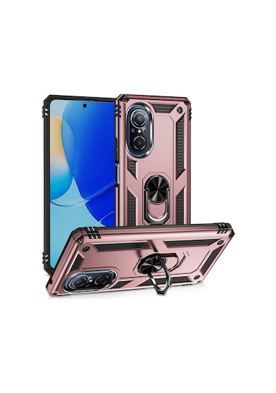 Huawei Nova 9 Se Kılıf Zore Vega Yüzüklü Standlı Zırh Kılıf