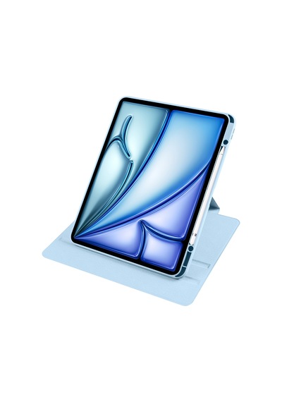 Apple Uyumlu iPad Air 11inç M2 2024 Kılıf Termik Kalem Bölmeli Dönebilen Standlı Kılıf Air 4./5.nesil