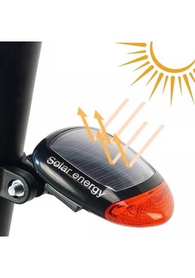 Led Güneş Enerjisi İle Şarj Edilebilir Bisiklet Kuyruk Lambası Solar Bisiklet Lambası 5365