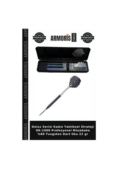 Delux Serisi Kadın Taktiksel Strateji Ok-1000 Profesyonel Müsabaka %80 Tungsten Dart Oku 22 Gr