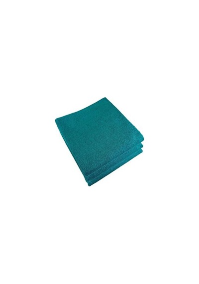 3 Adet Saç Boyası Tutmayan Mikrofiber El Yüz Kuaför Spor Havlusu Turkuaz