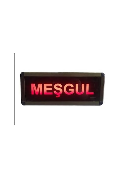 Sanec 220v Ac Anahtarlı Meşgul Tabelası Kasa Ölçüsü: 12x30 Cm