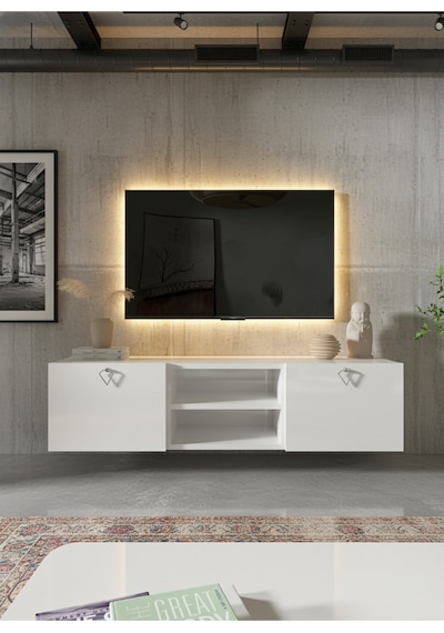 Resital Tv Ünitesi S1838-1 Beyaz Beyaz