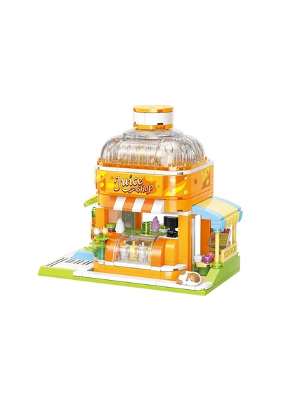 Kp28017 Keeppley Lovely Street - Bsh Kitten Juice Bar 315 Parça Yapım Seti