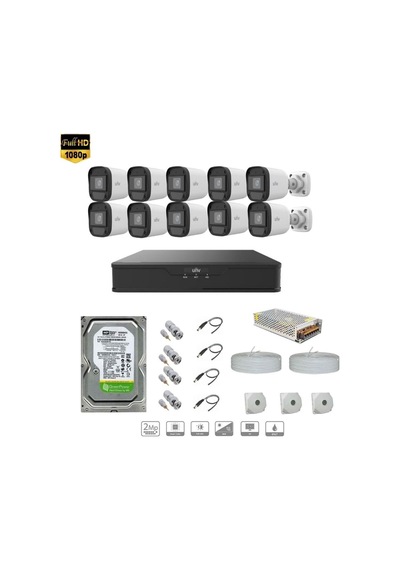 Unv Full Hd 10 Kameralı Set Sesli
