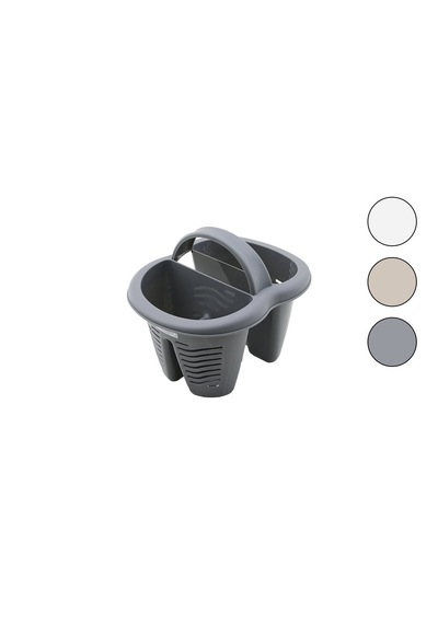 Qlux L-00515 Heybe Kaşıklık Tezgah Üstü 4 Bölmeli - Plastik 5332 7009