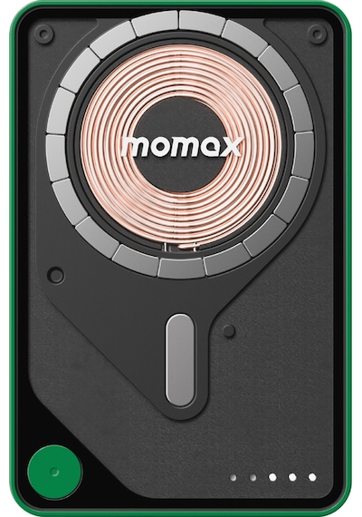 Momax IP131HKG Power X Pro+Magnetic Wireless 5000 mAh Standlı + USB-C Kablo Powerbank Yeşil