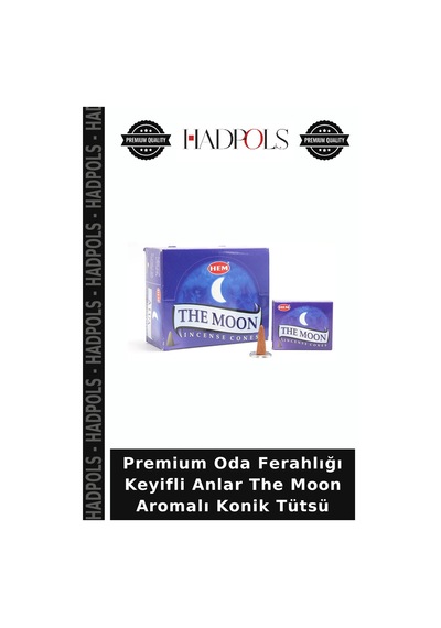 Premium Oda Ferahlığı Keyifli Anlar The Moon Aromalı Konik Tütsü