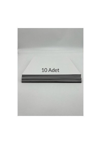 10 Adet 30x30 Cm Mdf Beyaz Pasta Altlığı Beyaz / Kahverengi