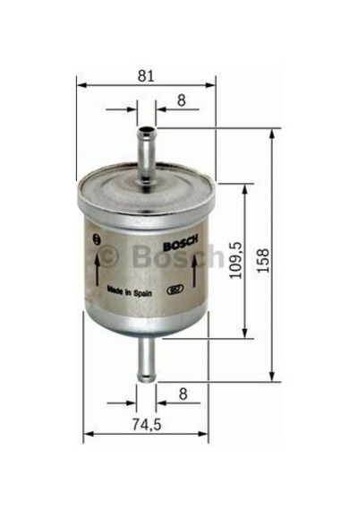 BOSCH 450905030 BENZİN FİLTRESİ R9 R11 R19 R21 CLIO I LAGUNA SAFR
