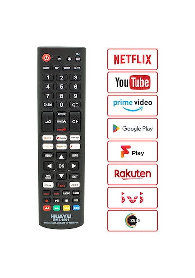 Huayu Rm-l1691 Netflix-youtube-prime Video-google Play Tuşlu Universal Lcd Led Tv Kumandası