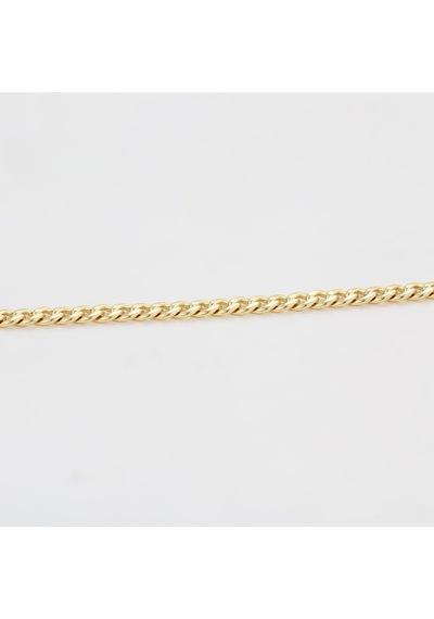 Klasik Gurmet Zincir Kolye 14 Ayar Altın Kaplama / 50 Cm Gold