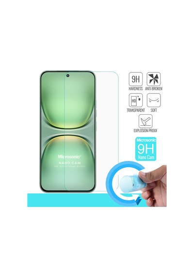 Microsonic Tecno Spark 40 Pro Nano Glass Cam Ekran Koruyucu