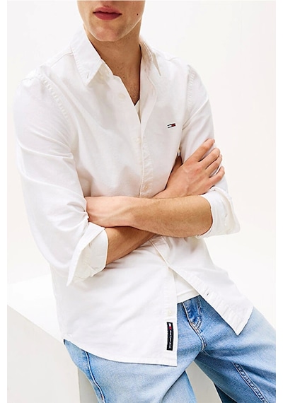 Tommy Jeans Erkek Gömlek-dm0dm21298 Beyaz