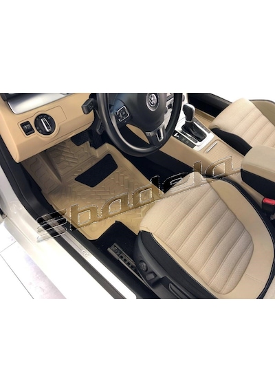 Vw Passat Cc 2009-2010 3d Kauçuk Bej Havuzlu Paspas İthal