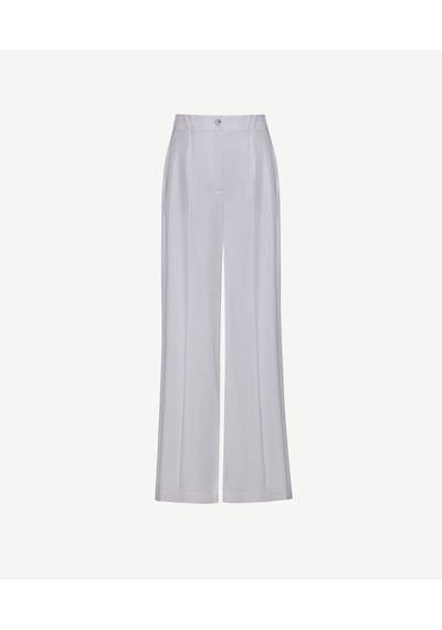 Yargıcı Düz Yüksek Bel Pantolon 26ykpn3028x 002 Beyaz