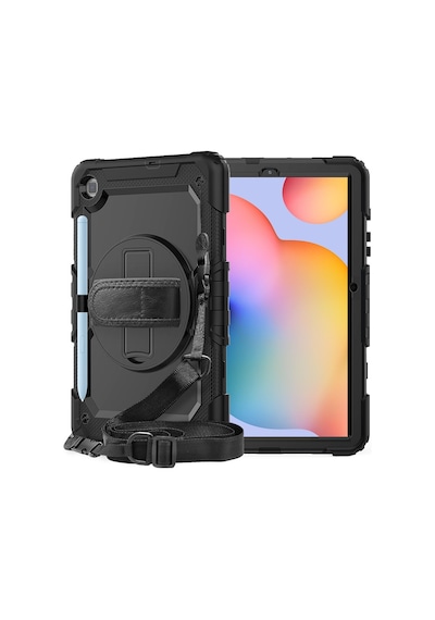 Samsung Uyumlu Galaxy Tab S6 Lite 10.4 P610 P615 P617 Kılıf Defender Askılı Pars Case Fuji