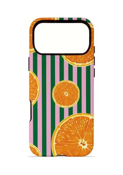 Apple iPhone Uyumlu 17 Pro Max Vorian Çift Katmanlı Magsafe Kılıf Orange Grove Cabana