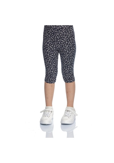 Lovetti Siyah Kız Çocuk Flora Fauna Desen Kapri 8905S001 Siyah