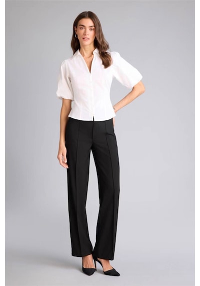 Defacto Wıde Leg Normal Bel Düz Paça Pantolon H1921ax26smbk81 Siyah-bk81