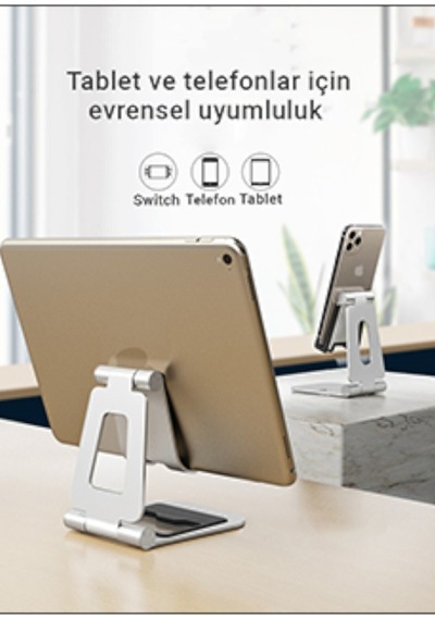 Mühlen T5 Ayarlanabilir Ergonomik Telefon Tablet Tutacağı Askısı Standı Füme Renk