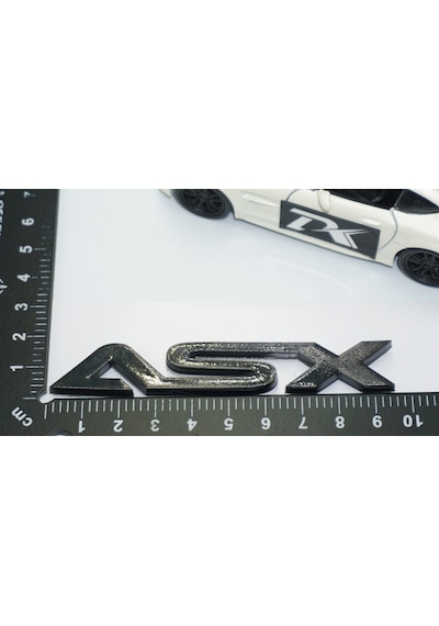 Dk Tuning Asx Bagaj Siyah Abs 3m 3d Yazı Logo Mitsubishi İle Uyum