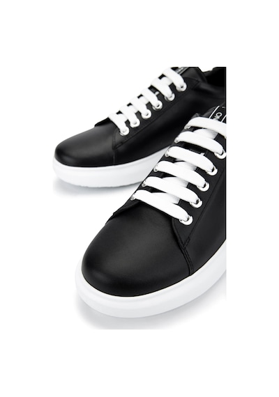Mario Valentino Unisex Hakiki Deri Siyah/beyaz Sneakers & Spor Ayakkabı 1040 95b2310 Ayk Y25 Black/whıte Siyah - Beyaz