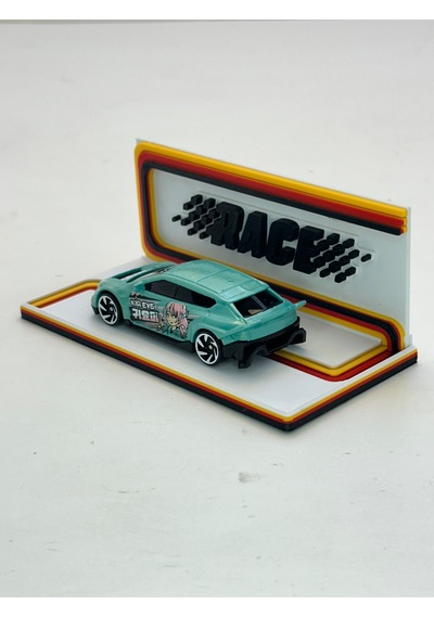 3d Baskı 1/64 Ölçekli Race Tasarımlı Mini Diorama Araç Sergileme Garajı