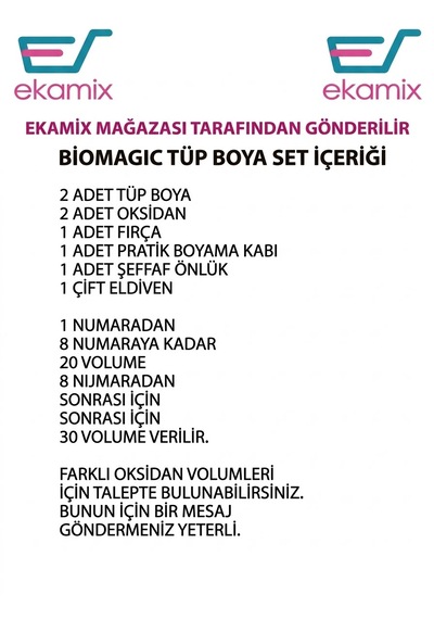 Biomagic Organik Amonyaksız Saç Boyası Küllü Sarı-9.72+oksidan 2 Adet +ekamix Fırça