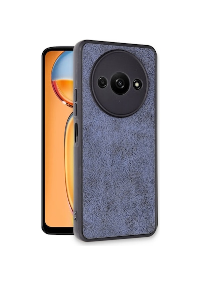 Newface - 543 - Xiaomi Redmi A3 4g Kılıf Aras Deri Kapak - Ece-umay - - Lacivert