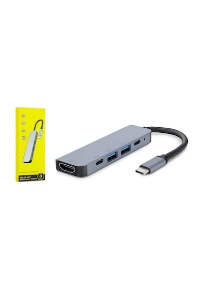 Epilons Apple Uyumlu MacBook Pro/air Usb Type-c 8 In 1 Hub Dönüştürücü Çevirici Çoklayıcı Usb Hdmı Micro Sd 8 Girişli