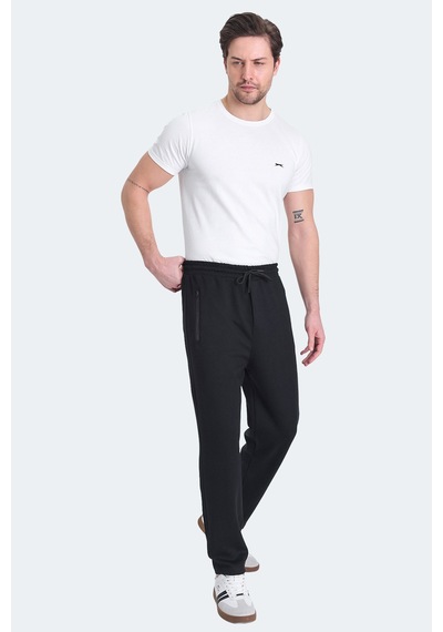 Slazenger Katar Erkek Cepli Siyah Eşofman Altı Siyah