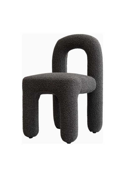 101 Copenhagen Daiku Dining Chair Koyu Gri, Dekoratif Modern Tasarım Yemek Sandalyesi