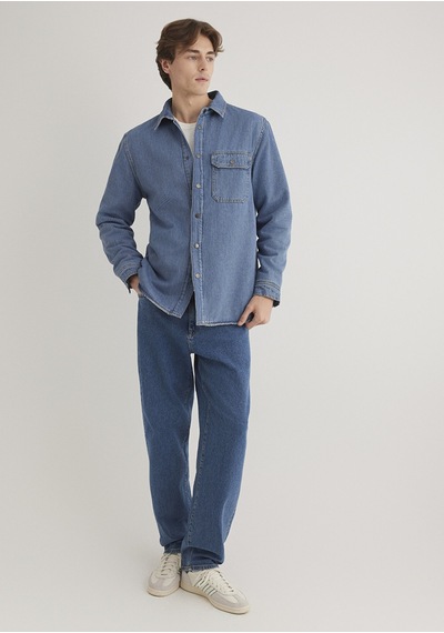 Mavi Jeremy Mid Blue Sherpa Classic Denim Çok Renkli